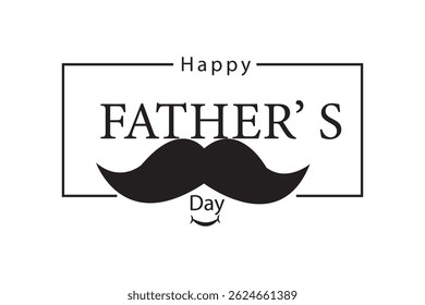 Happy fathers day. Lettering happy fathers day. Happy Father’s Day Calligraphy greeting card. Vector illustration.