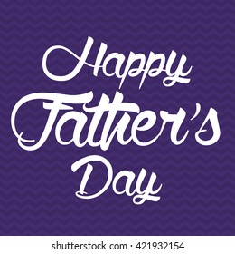 Happy Father's Day lettering card
