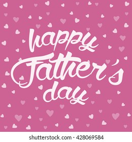 Happy Father's Day lettering card