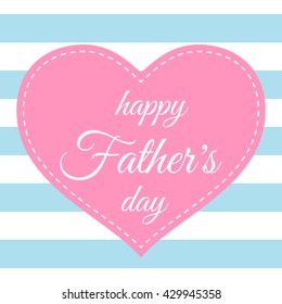 Happy Fathers Day lettering card. I love you Dad. Fathers day card. Papa