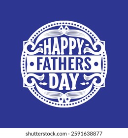 Happy Fathers Day lettering Design