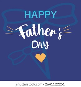 Happy fathers day Lettering design