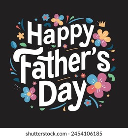 Happy fathers day. Lettering. Holiday calligraphy text