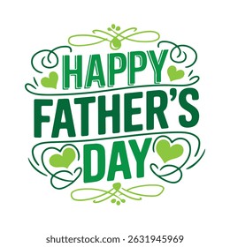 Happy fathers day. Lettering. Holiday calligraphy text. happy father's day themed typography t-shirt design on white background. 