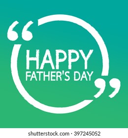 HAPPY FATHER'S DAY Lettering Illustration design