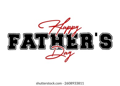 Happy fathers day lettering logo badge sticker vector illustration.