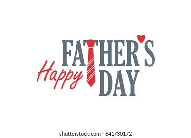 Happy fathers day. Lettering. Logo. Greeting card. Vector illustration.