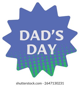 Happy Father's Day lettering phrase. Hand drawn Fathers day greeting text