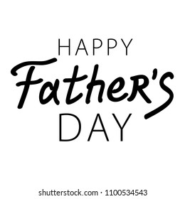Happy father`s day lettering, print. Vector illustration
