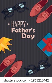 happy fathers day lettering template