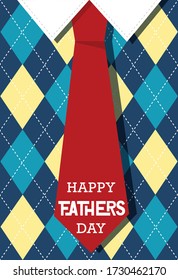 Happy Fathers Day lettering typography set for postcard, card, invitation. Greeting card. Vector. Logo, badge, icon. Calligraphy banner. Sweater pattern on the background.