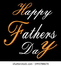 Happy Fathers Day lettering typography set for postcard, card, invitation. Greeting card. Vector illustration