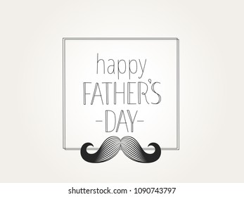 Happy fathers day. Lettering vector