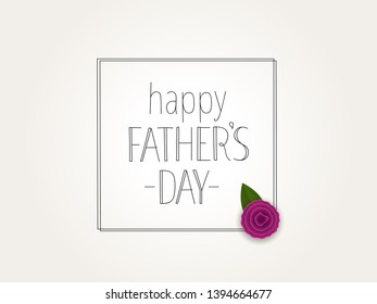 Happy fathers day. Lettering vector