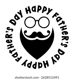 happy father's day lettering. vector illustration