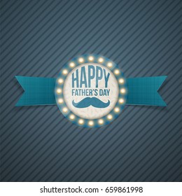 Happy Fathers Day Light Circle Signage