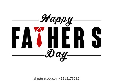 Happy fathers day logo badge sticker vector.