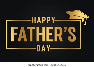 Happy fathers day logo badge sticker vector.