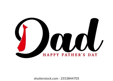Happy fathers day logo badge sticker vector, love you dad text vector.