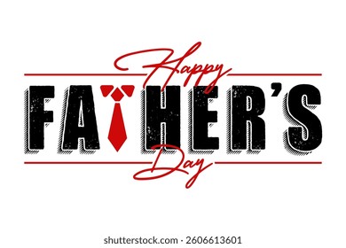 Happy fathers day logo badge sticker vector illustration.