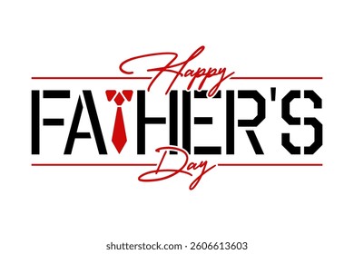 Happy fathers day logo badge sticker vector illustration.