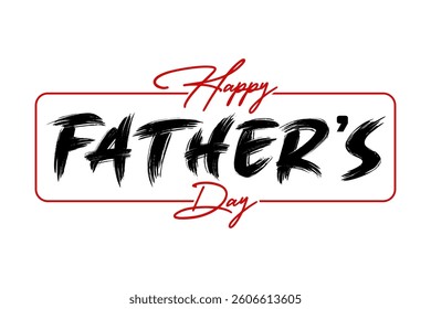 Happy fathers day logo badge sticker vector illustration.