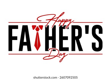Happy fathers day logo badge sticker vector illustration.