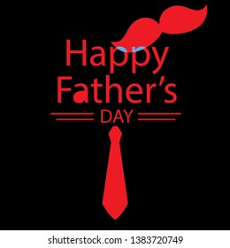 happy father's day logo design vector