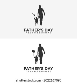 Happy Father's Day logo design template illustration vector