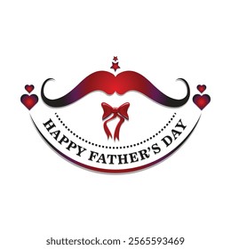 Happy Father's day logo design. Father's day vector design. 