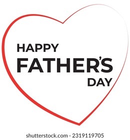 Happy fathers Day logo, I love my dad