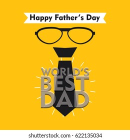 Happy Father's Day Logo Vector Template
