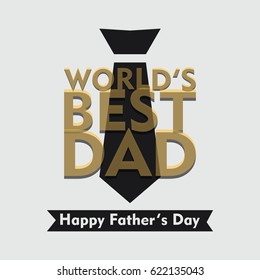 Happy Father's Day Logo Vector Template