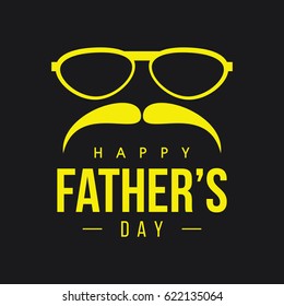 Happy Father's Day Logo Vector Template