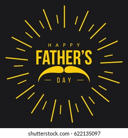 Happy Father's Day Logo Vector Template