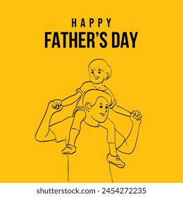Happy Father's Day. Fathers Day. Fathers Love. Dad Love, Father and Son. Dad Love. 