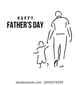 Feliz Día del Padre. Día del Padre. Los Padres Aman. Papá Amor, Padre e Hijo. Papá Amor.