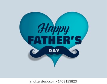 happy fathers day love greeting design