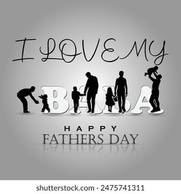 feliz día de los padres, amo a mi baba, te amo papá, deseos del día de los padres, tarjeta de deseos, 