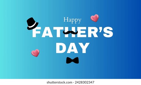 Happy Fathers Day Magnificent and fabulous typography banner. Father's day sale promotion calligraphy poster  Vector illustration.