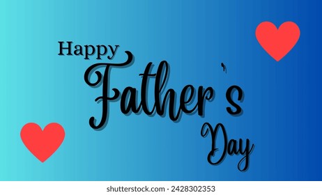 Happy Fathers Day Magnificent and fabulous typography banner. Father's day sale promotion calligraphy poster  Vector illustration.