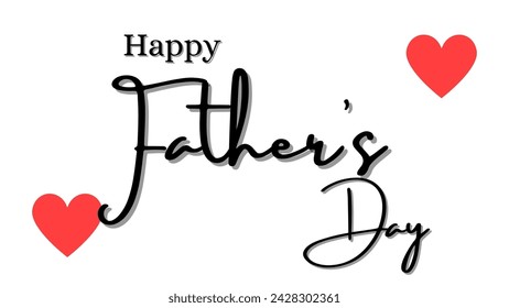 Happy Fathers Day Magnificent and fabulous typography banner. Father's day sale promotion calligraphy poster  Vector illustration.