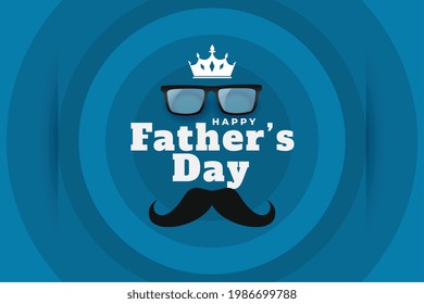 happy fathers day minimal style background