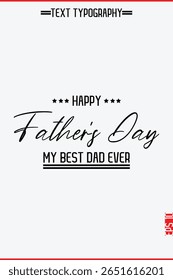 Feliz Dia dos Pais Moderno Mão Lettering Texto Vertical Modelo Imagem