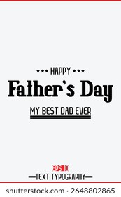 Happy Father's Day Modern Handwritten Text Vertical Template  Image