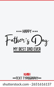 Happy Father's Day Modern Handwritten Text Vertical Template  Image