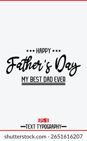 Happy Father's Day Modern Handwritten Text Vertical Template  Image