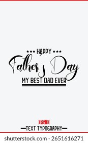 Happy Father's Day Modern Handwritten Text Vertical Template  Image