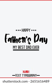 Happy Father's Day Modern Handwritten Text Vertical Template  Image