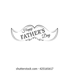 Happy fathers day. Mustache